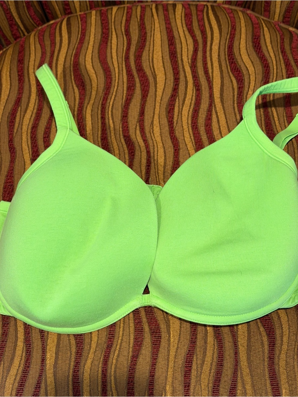 Cacique 42DD lime neon green cotton bra underwire